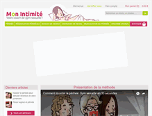 Tablet Screenshot of monintimite.fr